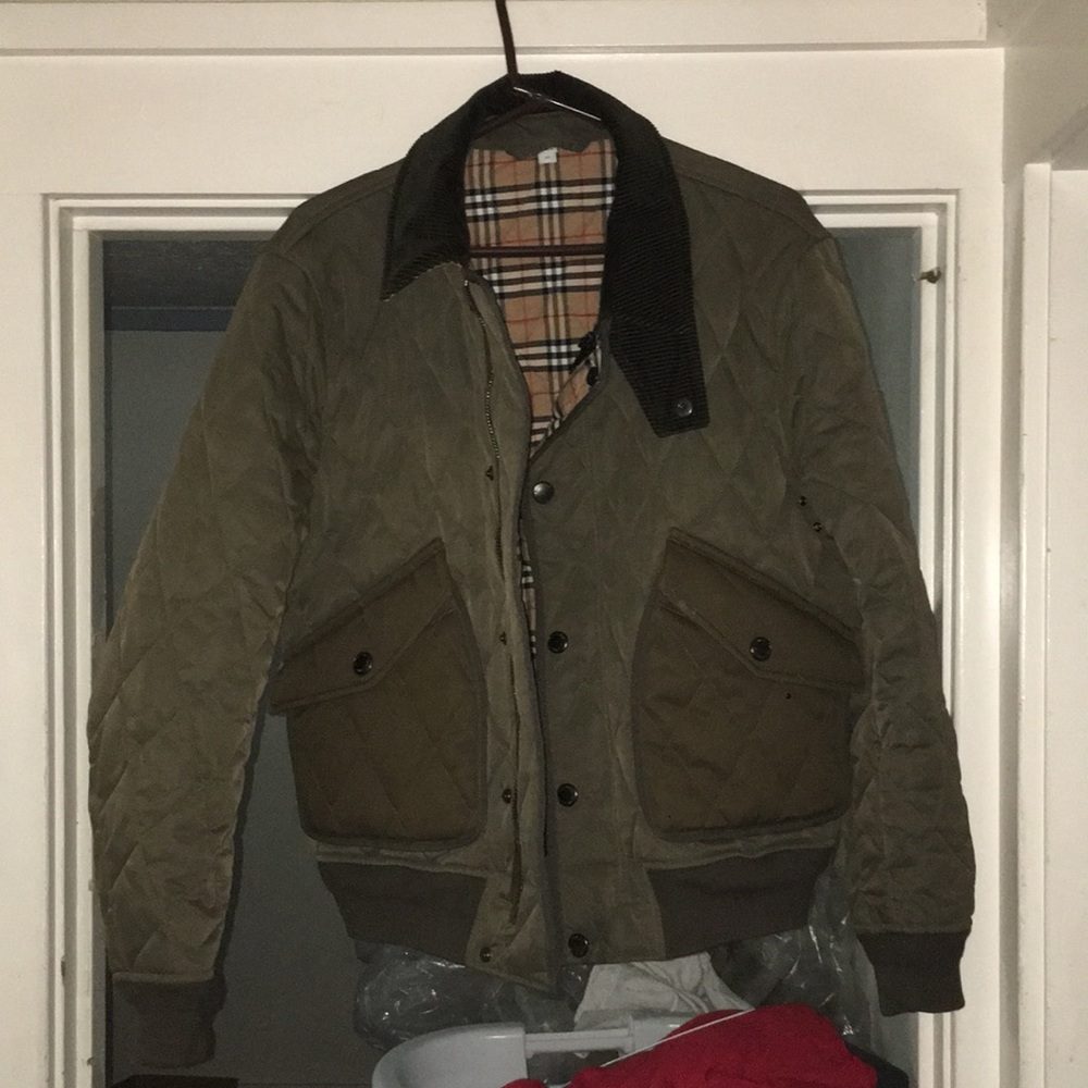 Burberry reversible bomber jacket.